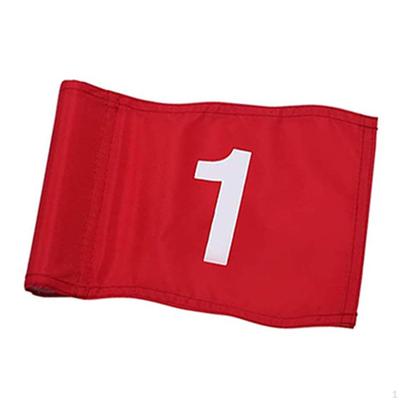 Golf Flags Pin Flag Large Numbered Nylon Portable Exercise with Tube Inserted Putting Green for