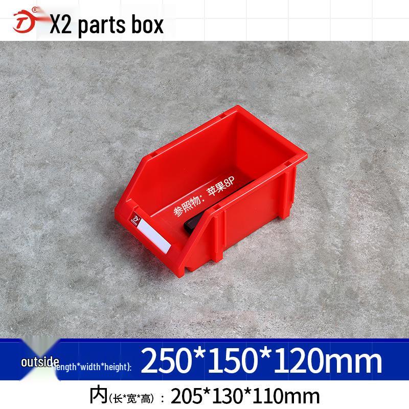Thickened Tool and Parts Storage Box with Slanted Mouth
