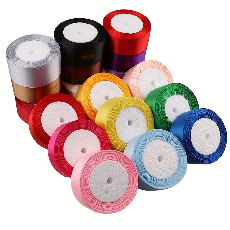 1pc 40mm Satin Ribbon 25 Yards Solid Color Fabric Ribbon for Gift Wrapping Crafts Hair Bows Making Wreath Wedding Party Decoration and Sewing Projects