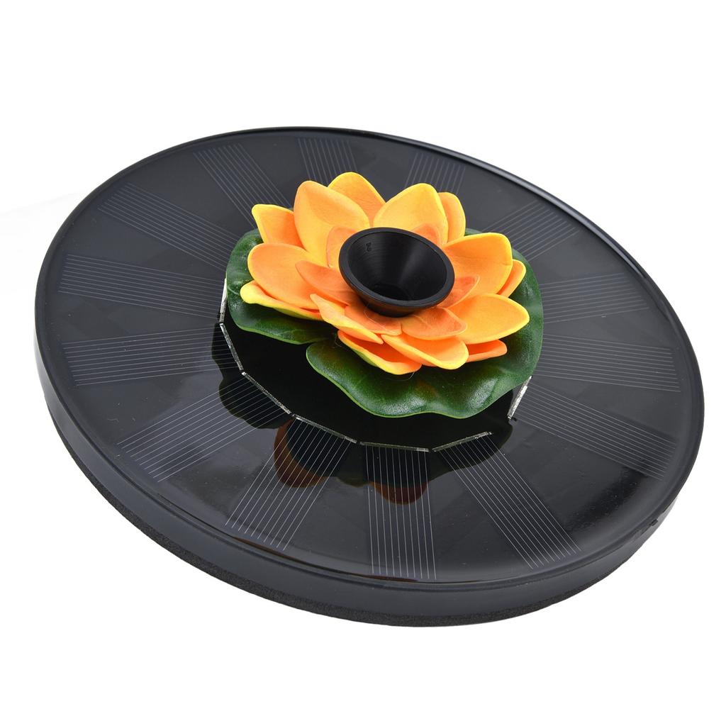 Lotus Solar Fountain Water Pump Floating Mini Solar Powered Water Fountain for Birdbaths Garden Pond Pool Outdoor