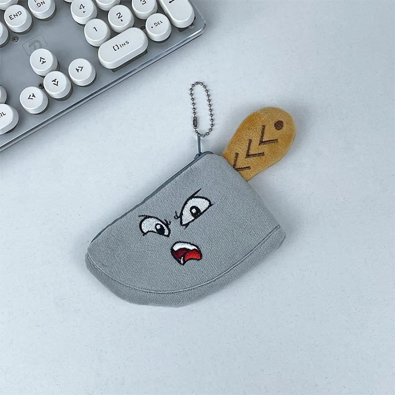 Kreative Plüsch-Küchenmesser-Form, Plüsch-Geldbörse, lustige Cartoon-Geldbörse, Reißverschluss-Geldbörse, Schlüsselanhänger, Aufbewahrungstasche, Kindergeschenk