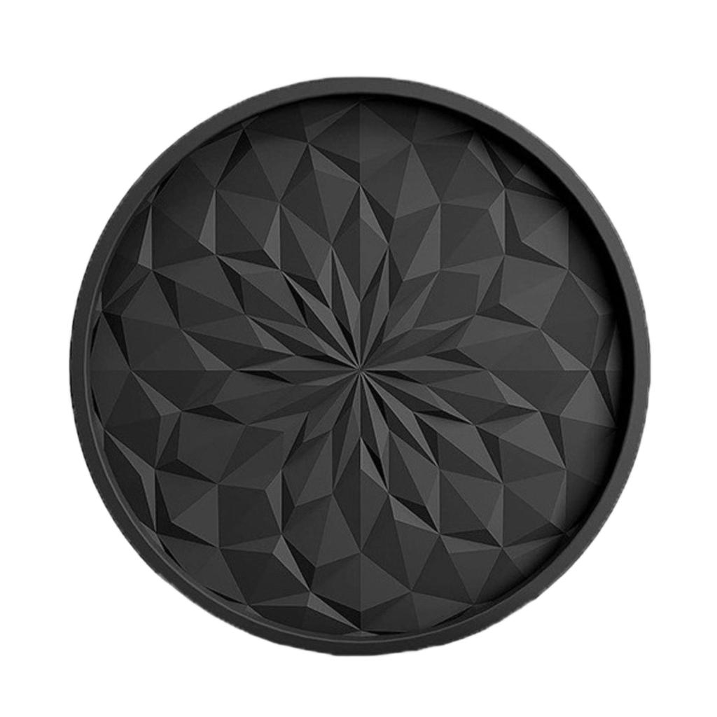 Silicone Coasters Set Thickened Non Slip Coasters with Geometric Pattern Non Stick Cup Mats for Home Office Table Protection Set of 6