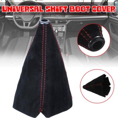 Auto Schaltknauf Manschetten Rot Schwarz Gelb Blau Wildleder Universal Auto Manuell Schalthebel Stiefelabdeckung Gamasche