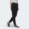 Adidas Favorites Knit Pants Letter Print Elastic Waist Cuffed Casual Pants Women Pants Black FM6189