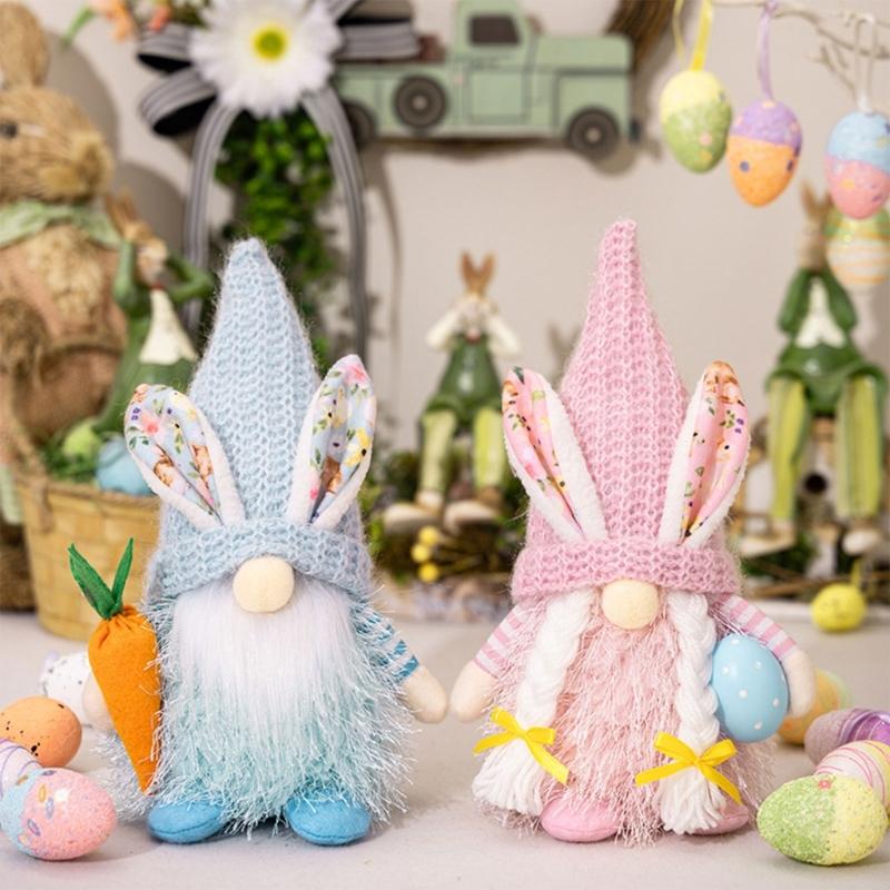 Gnomes Plush Decorations for Festival Home Decorations Facelesses Doll ,Easter Gnomes Ornaments Stuffed Gnomes Plushies