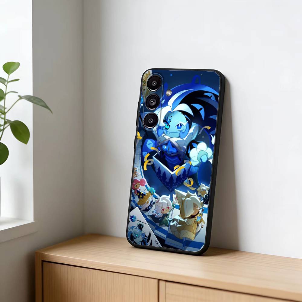 S-Shadow M-Milk Cookie Phone Case For Samsung Galaxy A20,21s,22,31,32,52,53,72,73,80,91 Soft Black Shell