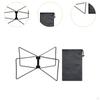 Camping Foldable Cooler Stand Ice Box Holder for Fishing Luggage Rack Steel Material