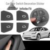 Durable Door Button Stickers for Tesla Model 3/Y Suede Switch Protection