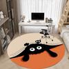1PC Pocket Elves Office Round Area Rug, Mat Suitable For Office, Under Office Chairs Bedroom Living Room Home Decor, Room Deco