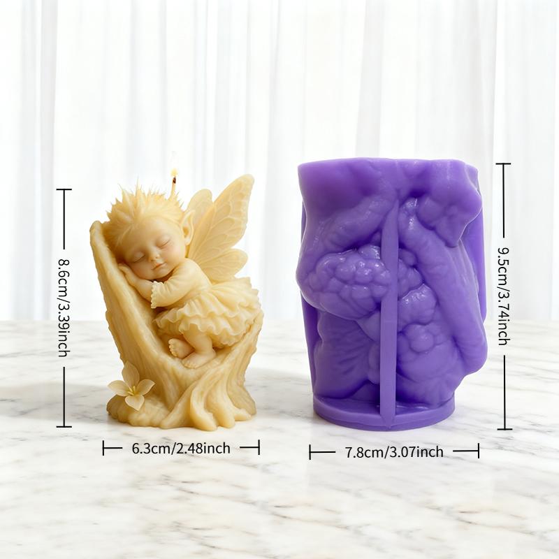 Свеча-форма в сказочном стиле с эльфом-младенцем, очаровательные детали, для DIY ручной работы, исцеляющая свеча, подарок на День святого Валентина.