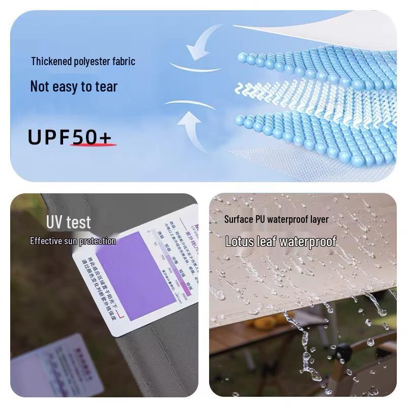Silver-Plated Thickened Sunshade Fabric: Outdoor UV and Rain Protection Awning