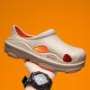 Stepping On Shit Hole Shoes Men's Summer Wear Thick-soled Wear-resistant Beach Sandals Trendy Men's Outdoor Two-color Slippers