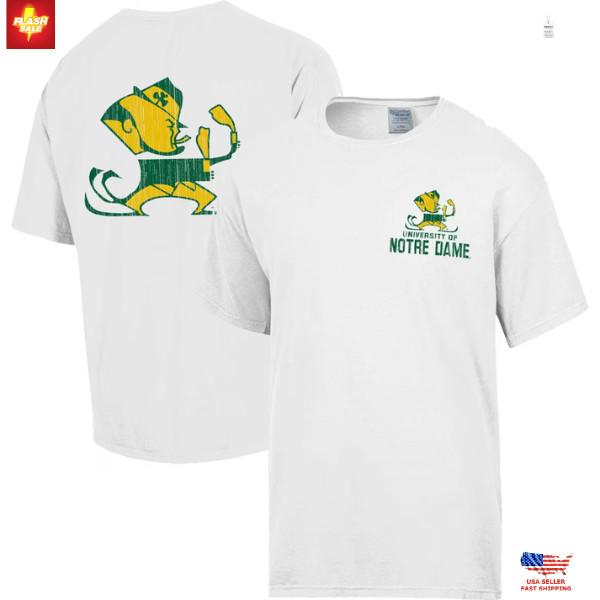 

Notre Dame Fighting Irish Vintage Logo T-Shirt Retro College Football Tee S-5XL Unisex T-Shirt S