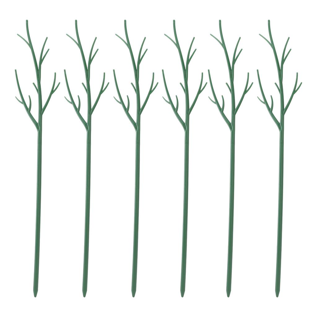 Plant Support Stakes Removable Garden Tree Branch Shape Green Plant Pole for Potted Plants and Flowers