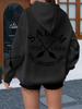 Kadın Oversize Kapüşonlu Sweatshirt Desenli Baskılı Y2K Sokak Giyimi Uzun Kollu Kapüşonlu Üst Günlük Sonbahar Kış Bol Kesim Günlük Kıyafet
