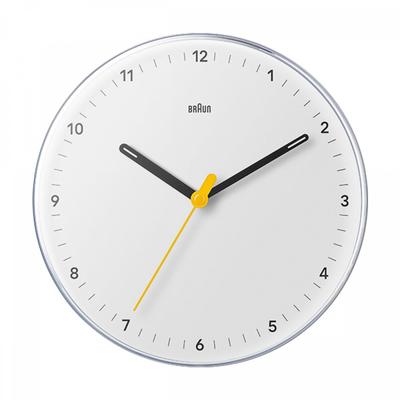 Braun Bc26w Classic Analog Low Noise Public Wall Clock