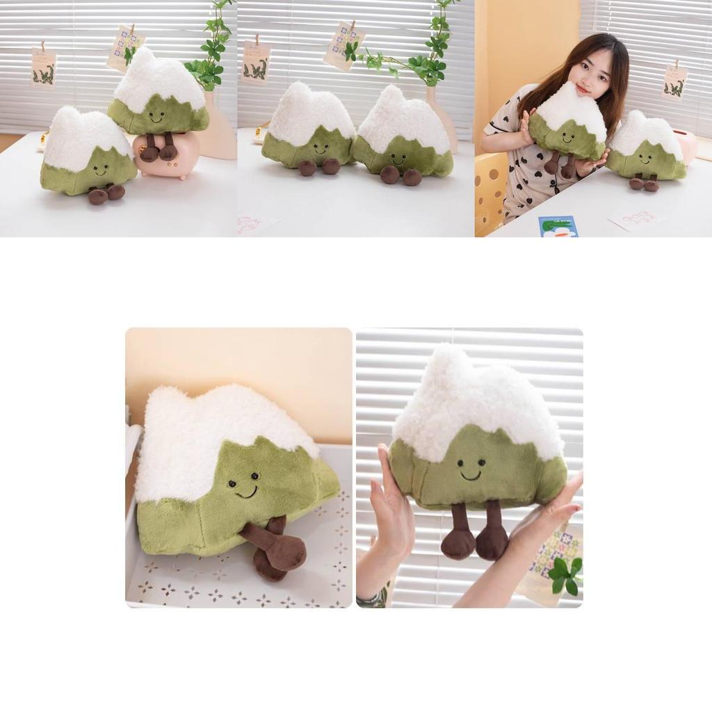 Entzückende Mini-Schneebedeckte Berg-Plüschpuppe Kuscheliges Weiches Spielzeug für Auto Heimdekoration Und Geschenke