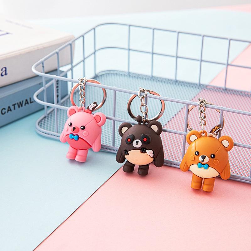 Keychain Eggie Party Pendant Bear Figure Keyring Bag Decoration Kid Gift Unisex