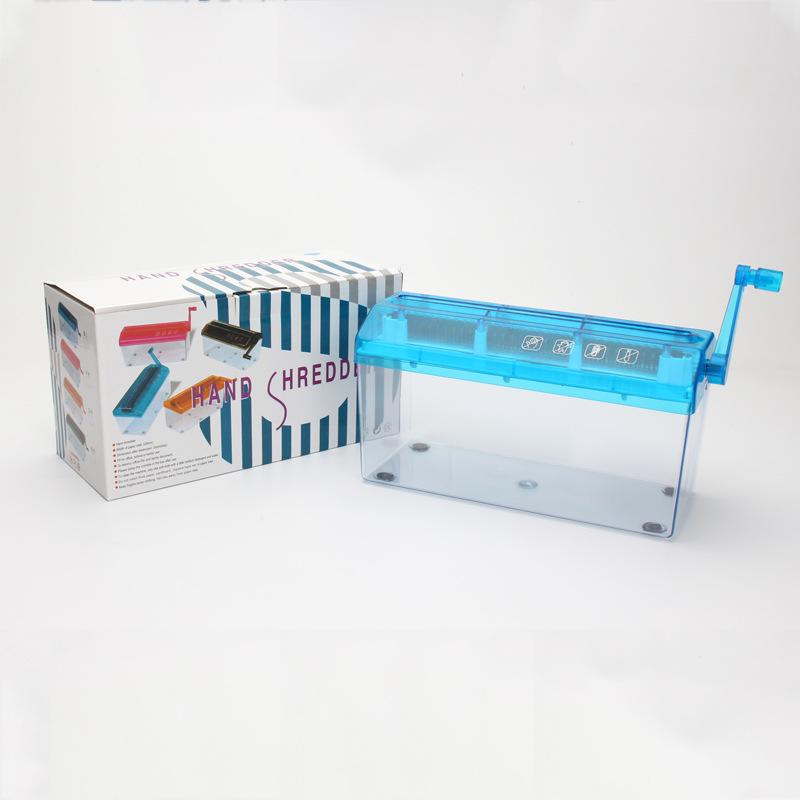 Portable Hand-Crank A4 Paper Shredder for Daily Bills - Mini Strip-Cut Design