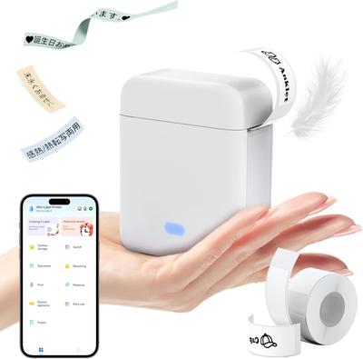 [2026 New Model] Label Printer Tepra Mini Thermal Printer, Smartphone Compatible, Compact Label Maker, Bluetooth Connection, Android and iOS Compatibl