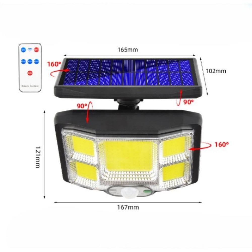 40W Solar Lights Outdoor Motion Sensor 168LED/168COB Waterproof Split Flood Lights With Remote Control For Patio Yard Garden Garage