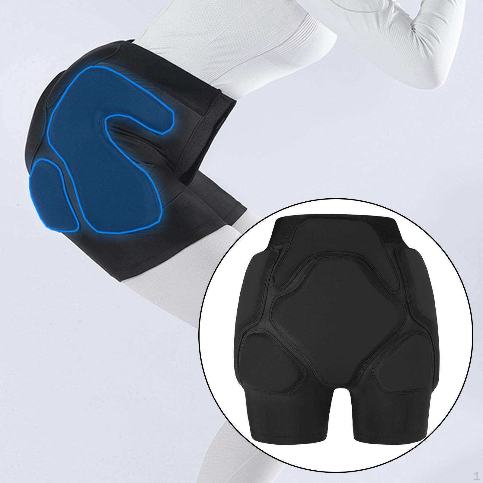 

Padded Shorts Gear Activewear Impact Resistance Hip Protection Black for Skate Outdoor Sports Biking XXS