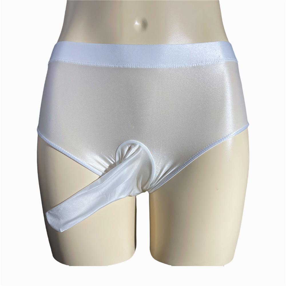 Sexy Men Satin Smooth Cock Ring Briefs Gym Leggings U Convex Pouch Lingerie Shorts Slip Panties Elastic G-String Underwear