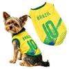 Vestă Tricou Fotbal pentru Animale de Companie Ușoară Respirabilă Material Moale Potrivire Confortabilă Design Fără Mâneci Potrivit pentru Câini Mici Medii Îmbrăcăminte Sport
