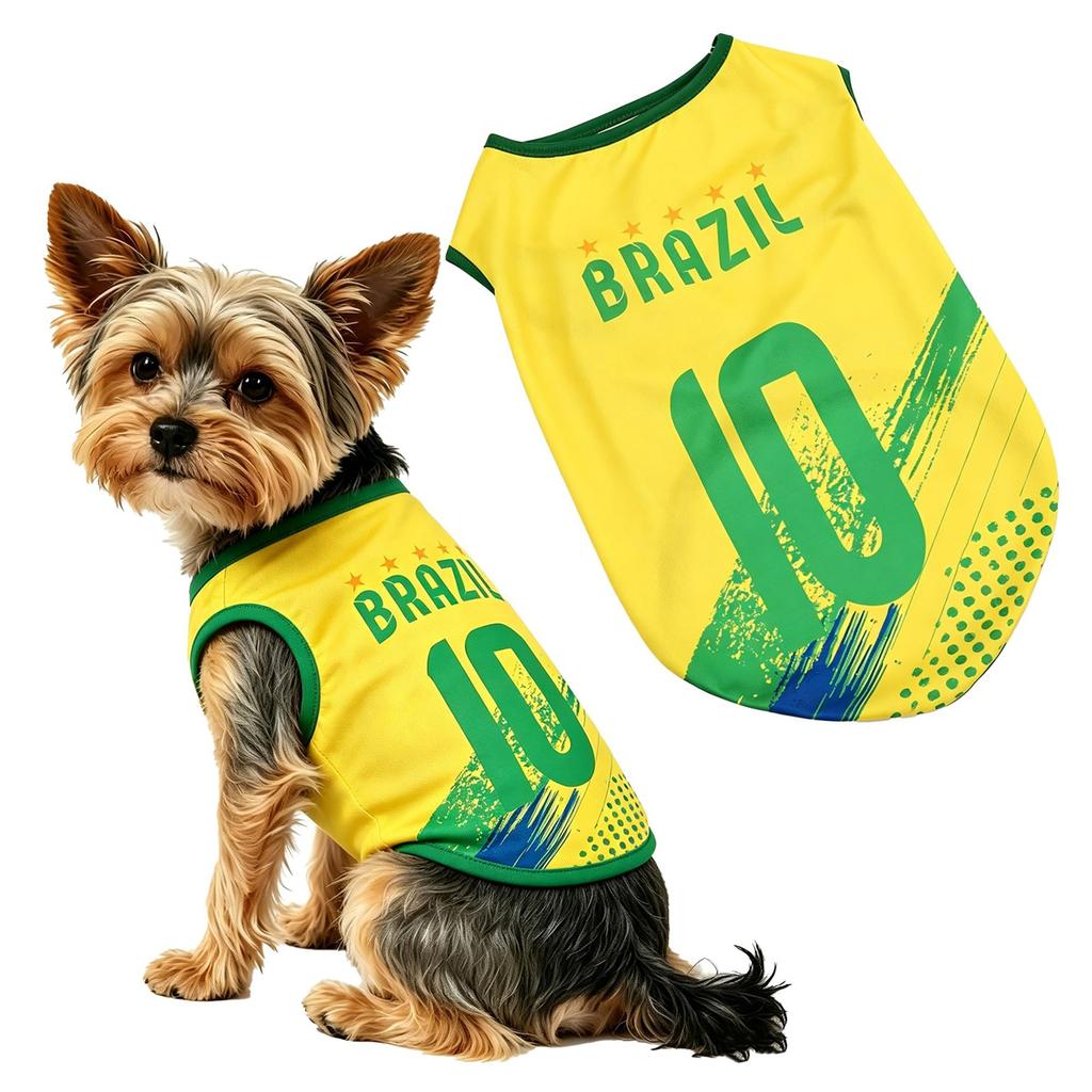 Vestă Tricou Fotbal pentru Animale de Companie Ușoară Respirabilă Material Moale Potrivire Confortabilă Design Fără Mâneci Potrivit pentru Câini Mici Medii Îmbrăcăminte Sport