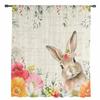 Easter Eggs Bunny Tulips Flowers Sheer Curtains For Living Room Kitchen Window Curtains Bedroom Tulle Voile Curtains