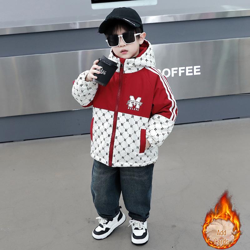 2025 Boys' Handsome Fleece-Lined Winter Parka
