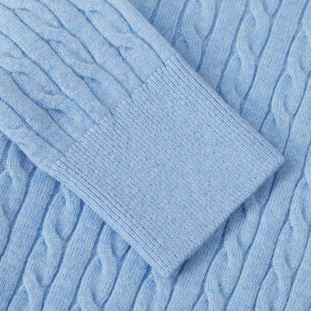 [lacoste] Women's Cable Crew Neck Cardigan AF092E-55NHBP
