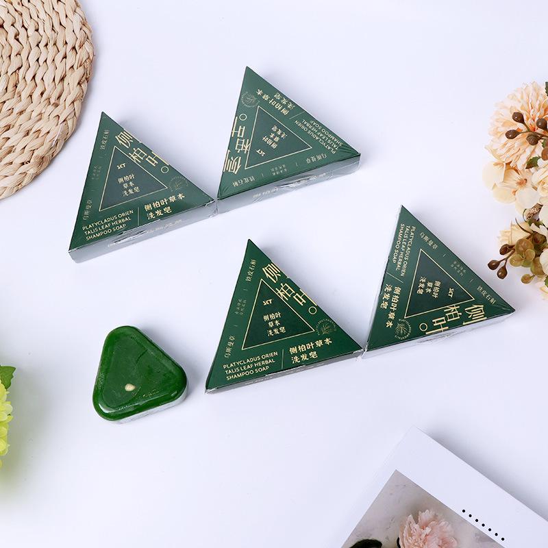 Xinjiang He Shou Wu Cypress Shampoo Bar - Handmade Hair Strengthening, Anti-Dandruff, Volumizing & Oil Control