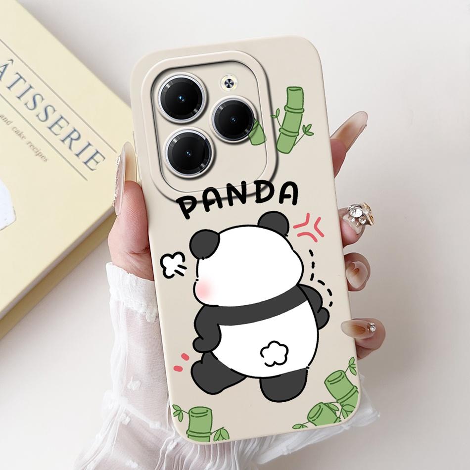 For Infinix Hot 40 Pro Case Hot 40 40i 40Pro Hot40 Hot40i Cute Panda Rabbit Cartoon Soft Silicone Shockproof Phone Cases