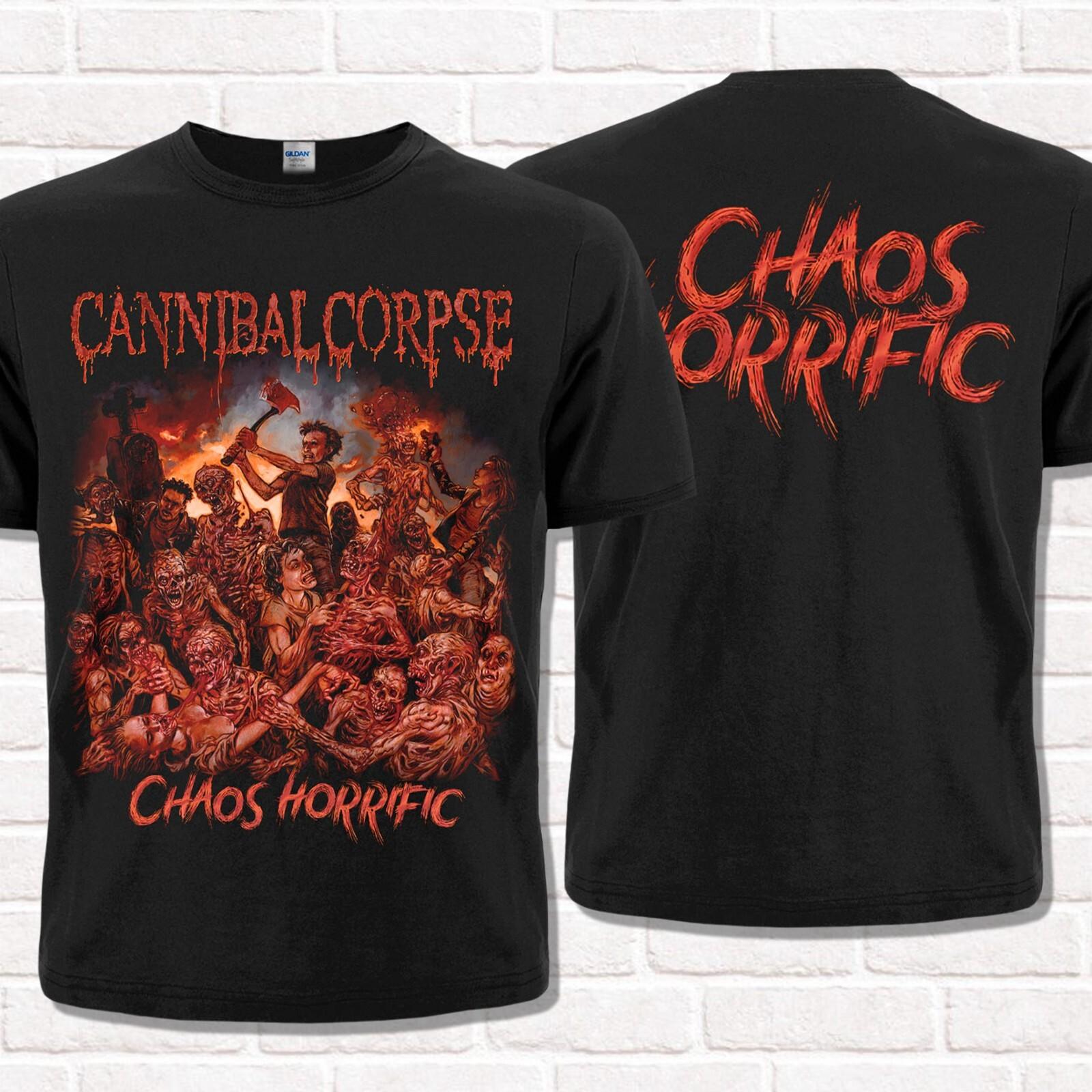 Cannibal Corpse черная футболка, Chaos Horrific (2023). Брутальный дэт-метал. 2XL