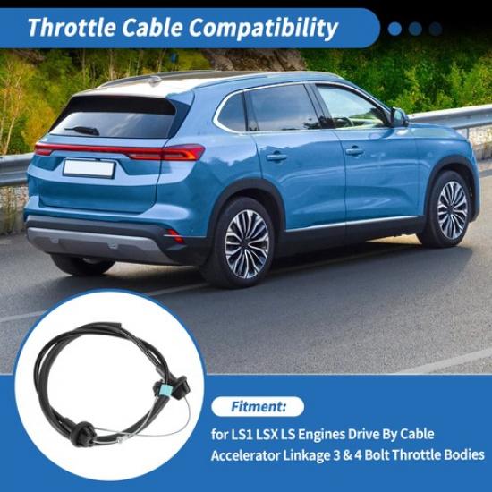 98.5cm/38.8in Throttle Cable for LS1 LSX LS Drive By Cable Accelerator Linkage