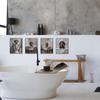 ETVISO Dachshund Bathroom Decor Set of 4, Funny Cute Bathroom Dachshund Dog Wall Art for Home (8x10 Unframed)