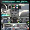 9" Drahtloses CarPlay Android Autoradio, 2+32G, Kompatibel mit Toyota Corolla 2003-2008