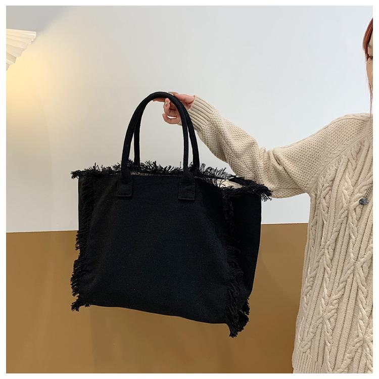 

Высококачественные холщовые женские сумки через плечо, новые повседневные универсальные дизайнерские молодежные женские сумки чёрный