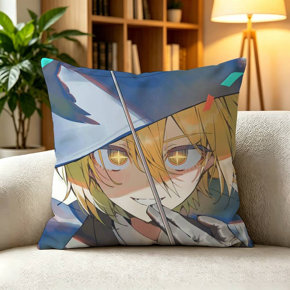 D-Don Quixote Spanish Classic Novel Square Double-Sided printed Pillow Case Bedroom Bedside Pillow Sofa Cushion Cover
