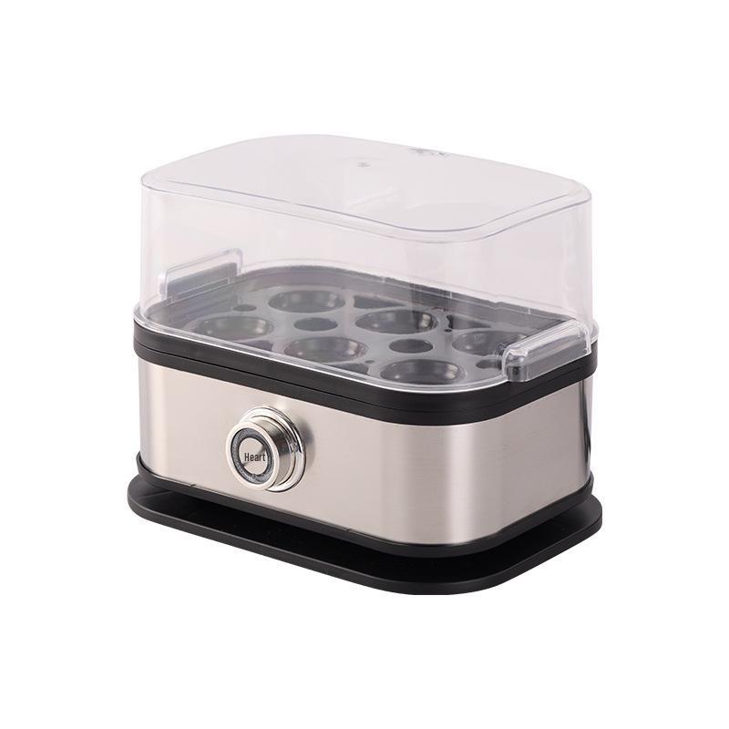 Compact Stainless Steel Multifunctional Egg Cooker for Steamed Eggs - Portable Kitchen Breakfast Machine