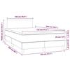 3140997 vidaXL Divan Bed with Mattress Grey 120x200 Cm Faux Leather
