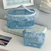 Embroidery Nylon Cosmetic Bag Oxford Cloth Toiletry Organizer Bag Business