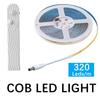 COB Led Strip 5V with Motion Sensor Battery Powered 8MM 320LEDs/M Led Induction Night Light Warm White Red Ice Blue Green Yellow