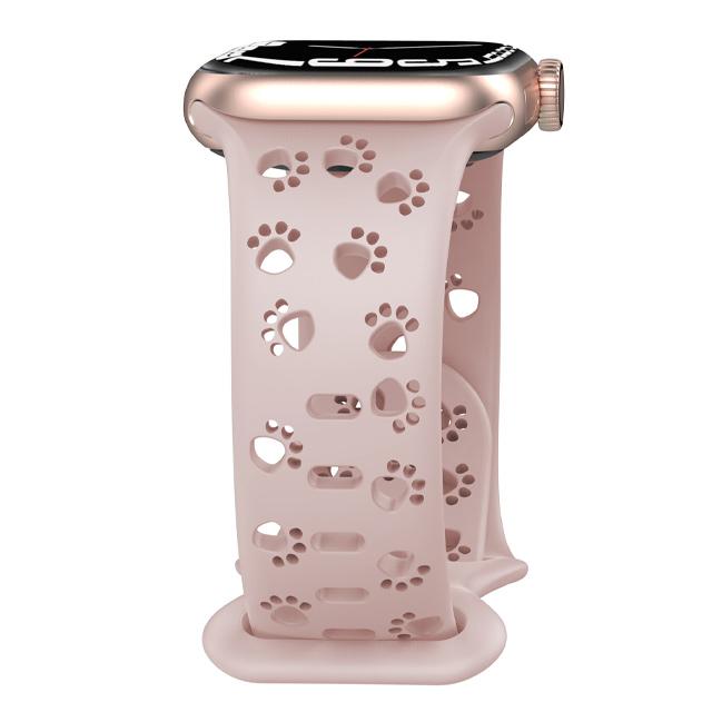 Dog Paw Silicone Strap for Apple Watch Band 49mm 46mm 45mm 44mm 41mm 40mm 38mm Correa Bracelet Series 10 9 8 7 6 5 4 3 SE Ultra2