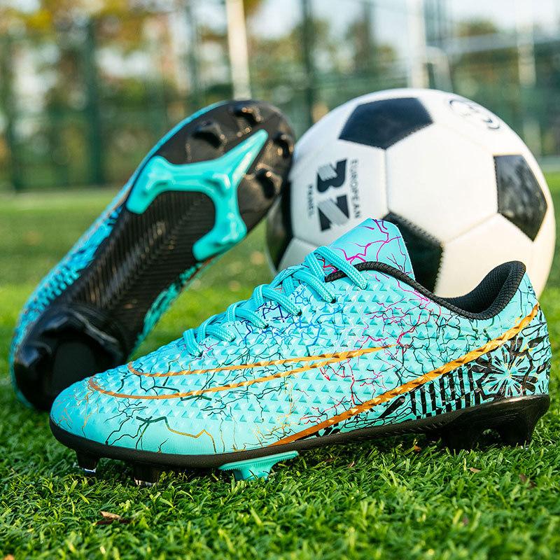 New Professional Football Shoes Men's and Women's AG Long Nails TF Broken Nails Youth Students Grass Competition Training Shoes