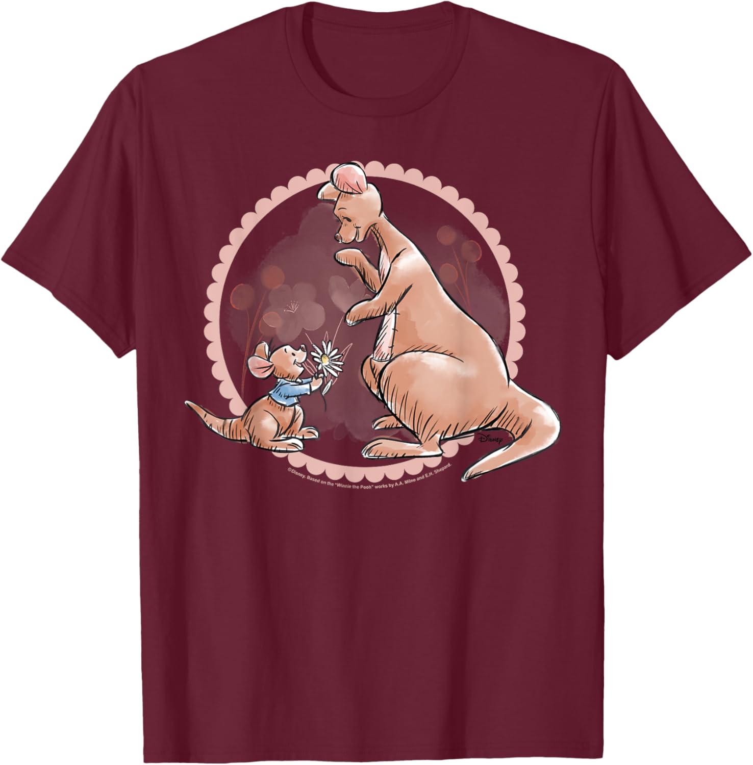 Hot Fashion Casual Winnie The Pooh - Kanga and Roo T-Shirt S-4XL Four Seasons XL