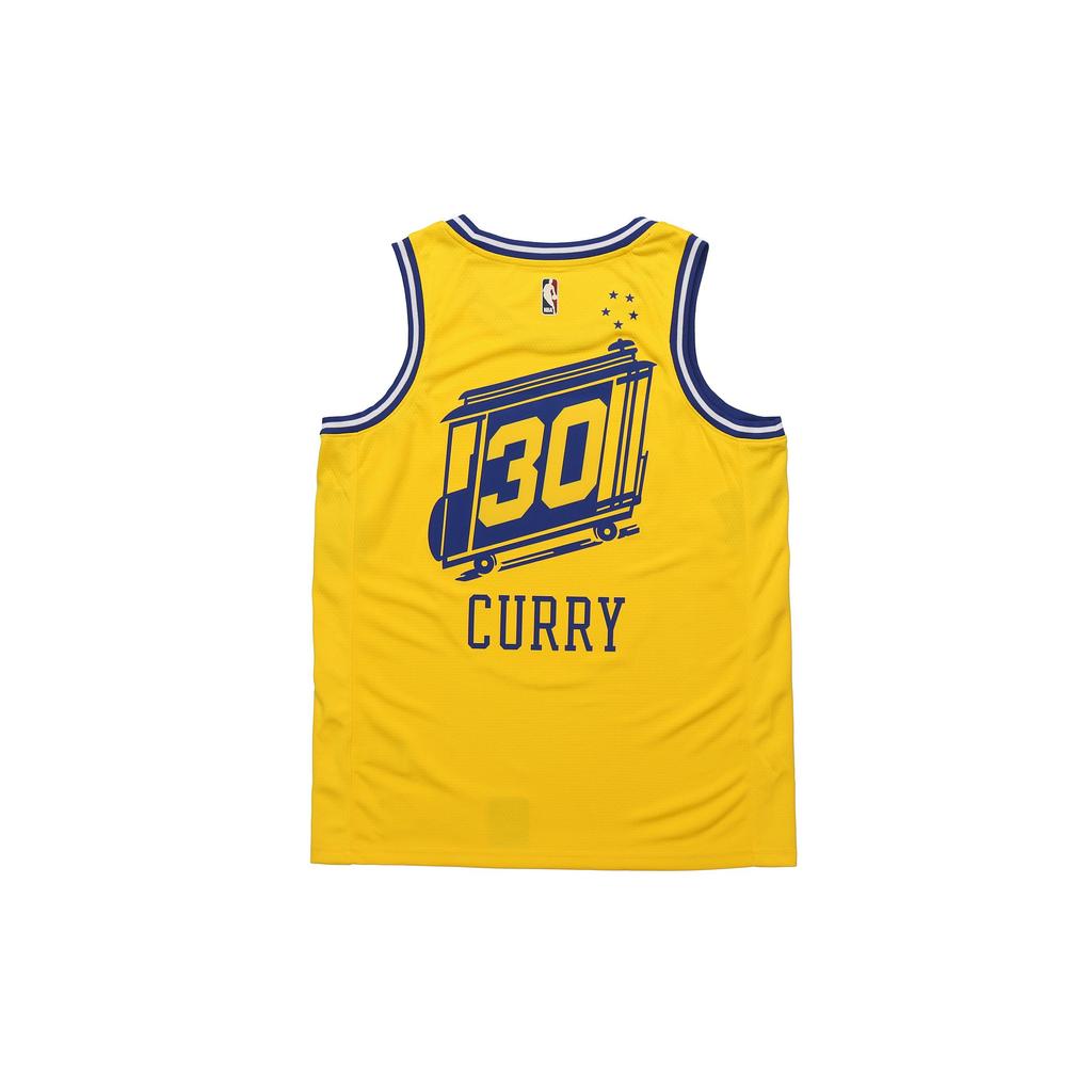 Nike Golden State Warriors Stephen Curry #30 Retro Limited Edition Swingman Jersey Men Jersey Yellow BQ8109-729
