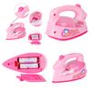 Plastic Pink Simulation Mini-Iron For Kids Pretend Play House Novelty Toy