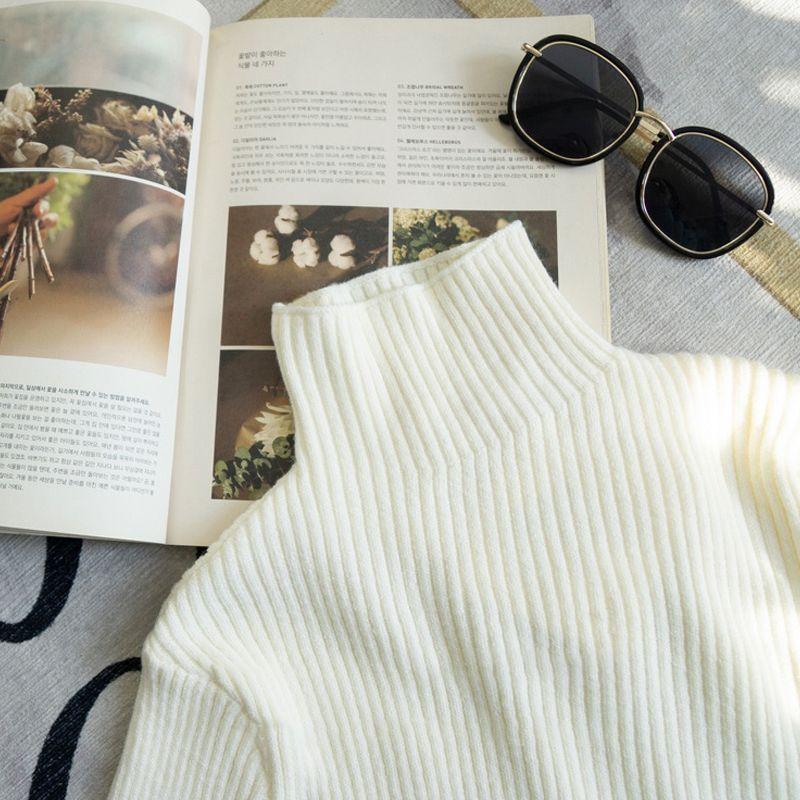 Autumn Elegant Sweater Women Korean Old Money Style Slim Contrast Color Jumper Autumn Winter Casual Knitwear Tops